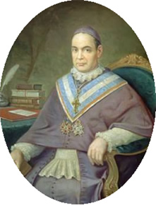 Exmo. y Rvdo. Mons. D. Antonio María Claret y Clará (San Antonio María Claret). Cuarto arzobispo de Santiago de Cuba.