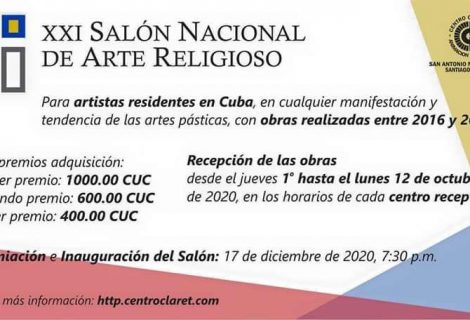 El Centro Cultural y de Animación Misionera San Antonio María Claret ratifica su convocatoria al XXI Salón Nacional de Arte Religioso
